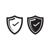 Shield With check mark.security symbol Design vector