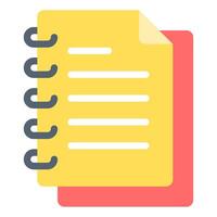 Notebook icon, for web, app, infographic, etc vector