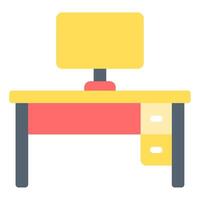 Desk icon, for web, app, infographic, etc vector