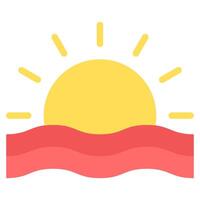 Sunset icon, for web, app, infographic, etc vector