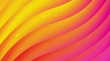 Abstract background of bright yellow and pink curved lines blending softly glowing Suitable for vibrant digital designs or artistic concepts video