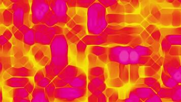 Dynamic abstract geometric texture featuring bold pink and yellow gradient tones suitable for background video