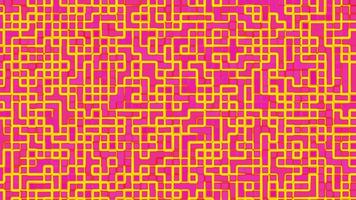 Abstract grid pattern made of pink squares and yellow lines perfect for modern designs backgrounds prints and digital art projects video