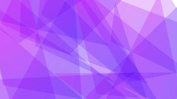 Geometric abstract background with purple triangles video
