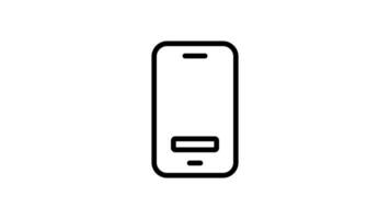 Animated smartphone with an open book icon symbolizes knowledge video