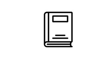 Animated smartphone with an open book icon symbolizes knowledge access video