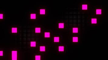 Rosa e laranja cibernético tetris fundo vj ciclo dentro 4k video