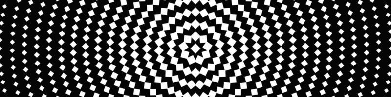 Halftone square pattern background design - black and white abstract graphic from squares vector