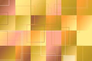 Modern geometrical gradient abstract square landing page background vector