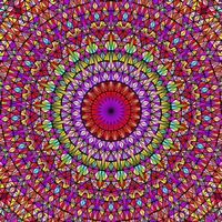 Abstract dynamic radial tiled mosaic background design vector
