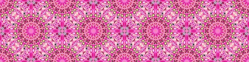 Seamless abstract geometrical flower mandala pattern background vector