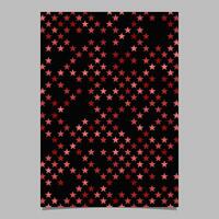 Red pentagram star shape pattern background brochure design vector