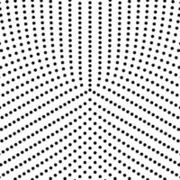 Halftone black and white abstract circular dot pattern background vector