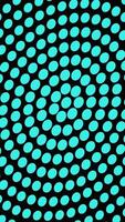 Halftone geometric circular dot pattern background - seamless loop animation video