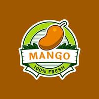 Label for mango sales product vector