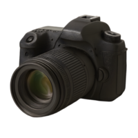 High resolution photorealistic camera isolated object on transparent background detailed viewpoint for photography enthusiasts png
