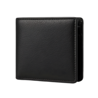 High resolution photorealistic black wallet isolated object realistic item for business use png