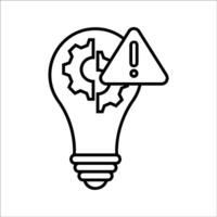 Settings icon. Editable stroke. Symbol in Line Art Style for Design, Presentation, Website or Apps Elements, Logo. Pixel graphics - vector