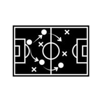 Strategy Tactical Planning Representing Football Game Approaches icon with editable stroke. vector
