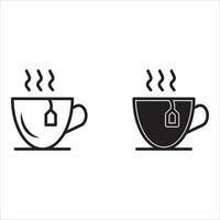 Tea mug icon design templates simple and modern concepts vector