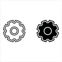 Gear icon isolated,cogs,Settings with flat style vector