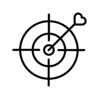 Target Icon In Trendy Design Eps 10, Editable Stroke vector