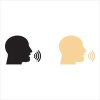 Human sing icon. Talk sign. Person speak symbol. Quality design element. Classic style icon. vector