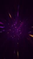 brilhante brilhando néon discoteca luzes fundo com fluindo colorida partículas e luz chamas. isto na moda cintilante vertical festa fundo animação é cheio hd e uma desatado laço. video