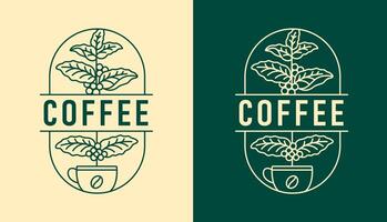 Nature coffee design template vector