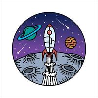 Scenery space in the frame illustration vector