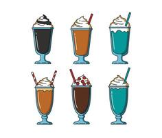 Fresh Cold Tasty Juice and Colorful Drinks for Refreshment vector