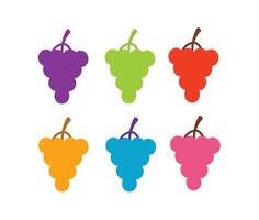 Modern Grape Illustrations with Aesthetic and Elegant Flat Style vector