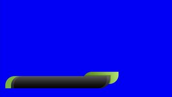 Lower third banner animation. Lower third bar template for breaking news, television, and media channels. Interface template. 4K animation video