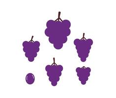 Fresh and Organic Grapes Illustration Set for Branding and Advertisement vector