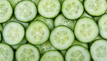 Cucumber Slices Background photo