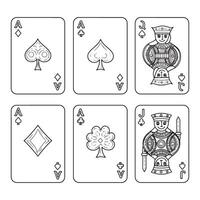 Perfecting Playing Card Drawings Step by Step Guide for Realistic Illustrations vector