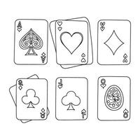 Master Playing Card Drawing Learning Sketching Methods for Artistic Improvement vector