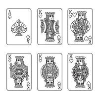 Playing Card Drawing Practice Improve Artwork Skills with Guided Tutorials vector