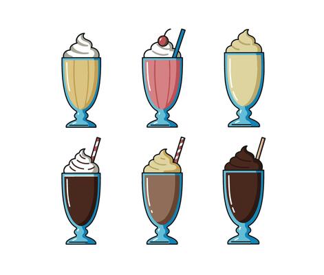 Colorful Cold Drinks and Tasty Juice Collection for Refreshment