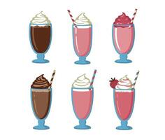 Tasty Cold Juice and Colorful Drinks for Summer Refreshment vector