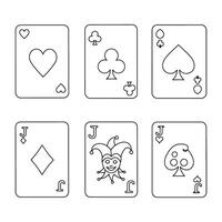 Beginner Playing Card Sketch Tutorial Learn to Perfect Ace and Jack Art vector