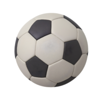 Dynamic soccer ball with stitched panels on transparent background sporting event urban playground aerial view for seo impact png