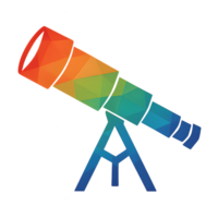 Captivating action of a geometric prism telescope on a transparent background science exploration abstract environment png