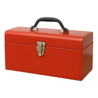 Transparent background toolbox with handle essential tools for diy projects in home improvement png