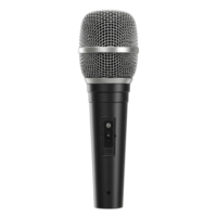Microphone floating on transparent background png
