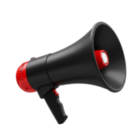 Transparent background showing a single megaphone png