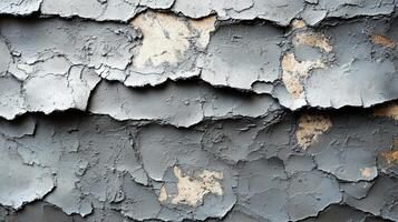 Details of peeling paint on an old wall showcasing texture and wear in a weathered urban setting photo