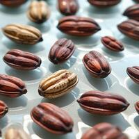pecan nuts on a table photo