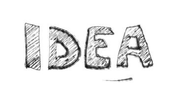 idea text animation video