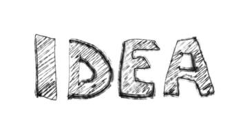 idea word animation video